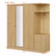 Armoire 4 portes avec tablettes, tiroirs et miroir pleine grandeur-996809880