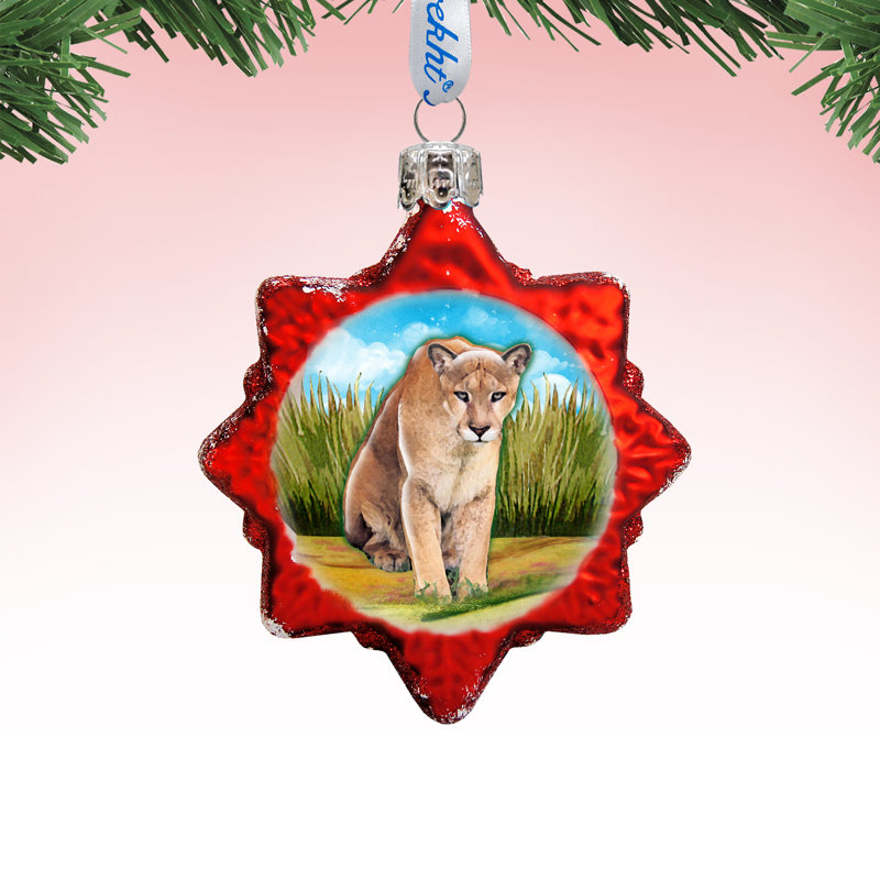 3'' Glass Holiday Shaped Ornament