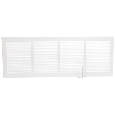 Imperial White Steel Baseboard Vent Cover