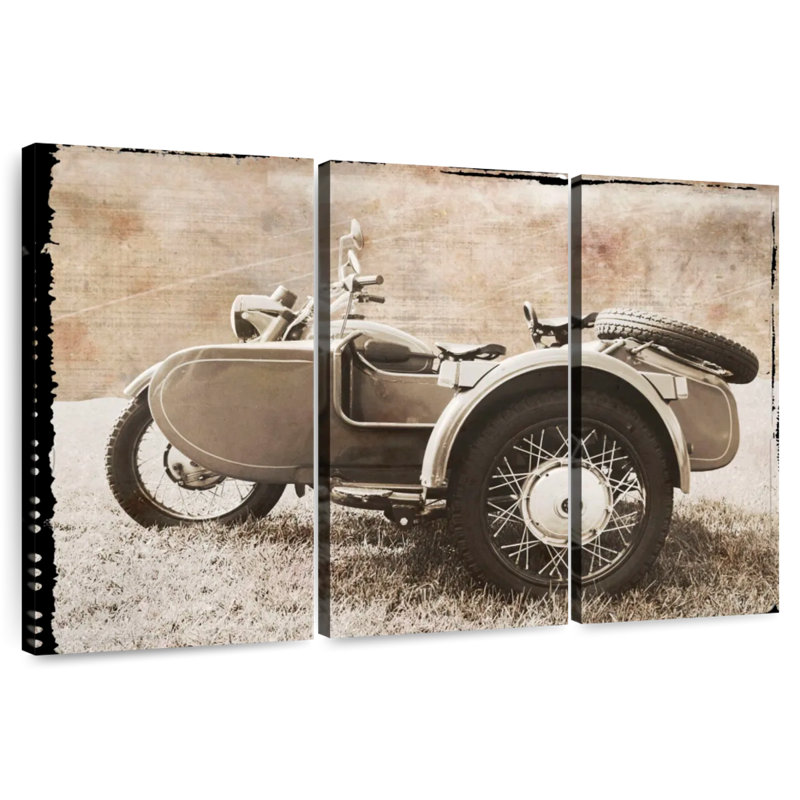 Mehar Ural Motorcycle, 28" H x 45" W