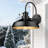 Infrared Motion Sensor Farmhouse Barn Light – Outdoor Wall Sconce, Exterior Wall Fixture, Black, 2-Pack-531562523