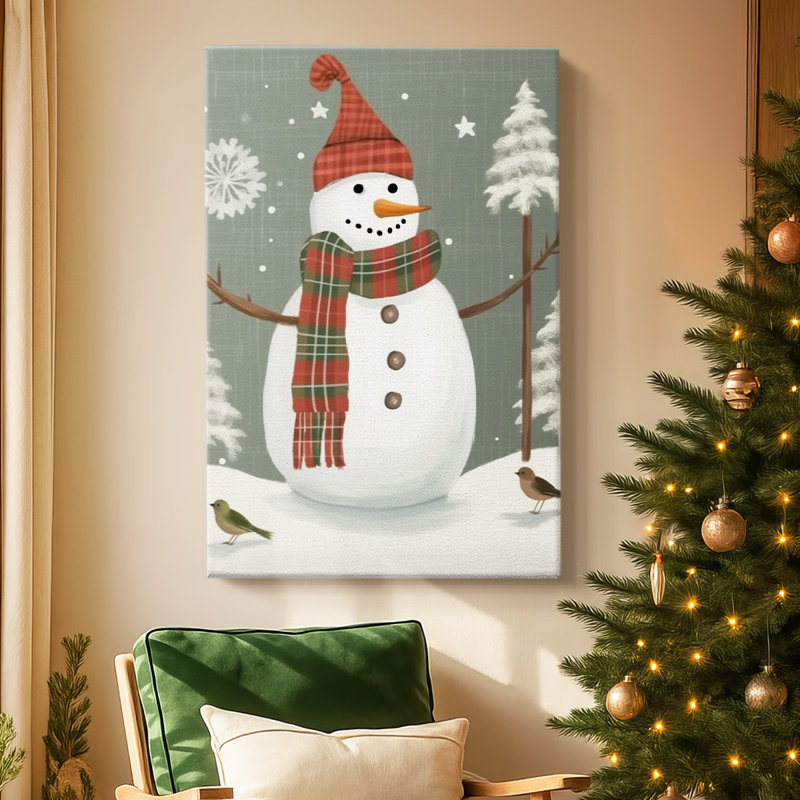 Toile tendue avec châssis vert Frostlit Hearth, H 12 po x l 8 po