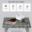 Petite table de bout carrée en rotin, table d'appoint en osier pour l'extérieur, table basse en matériau résistant aux intempéries pour le jardin, le balcon et la cour