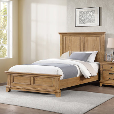 Sunstone Wood Full Size Panel Bed, Natural