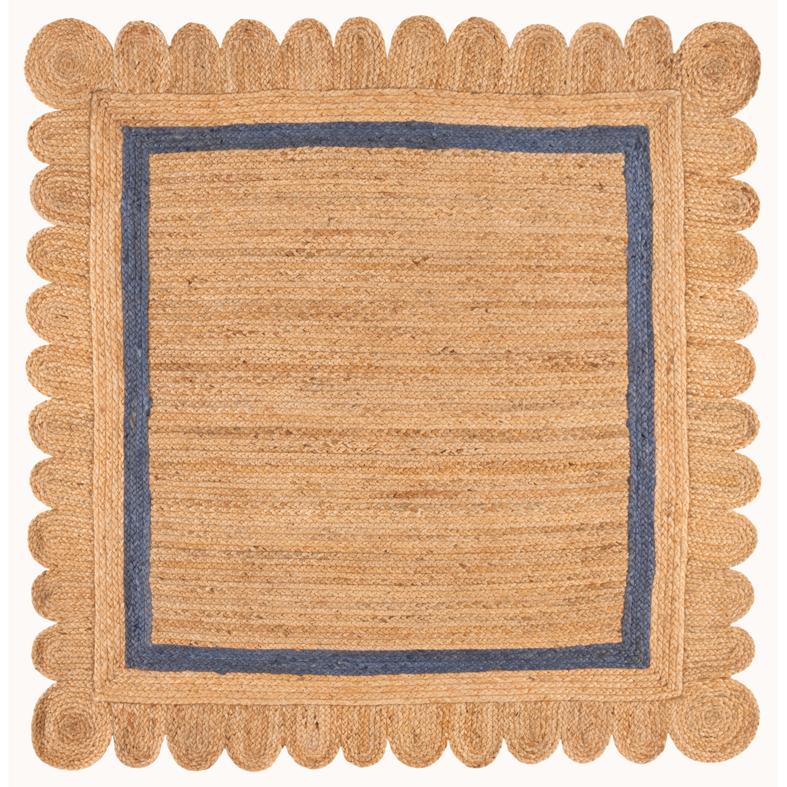 Inkai Jute/Sisal Area Rug, Square 6'