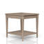 Sand Finished End Table with Storage Drawer, Perfect for Transitional and Casual Living Spaces, Enhancing Both Style and Functionality.-1710809066
