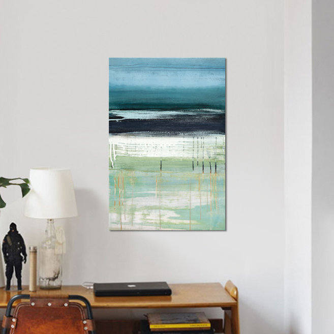 «Sea and Sky I», reproduction d'art sur toile, H 60 po x l 40po x P 1,5 po