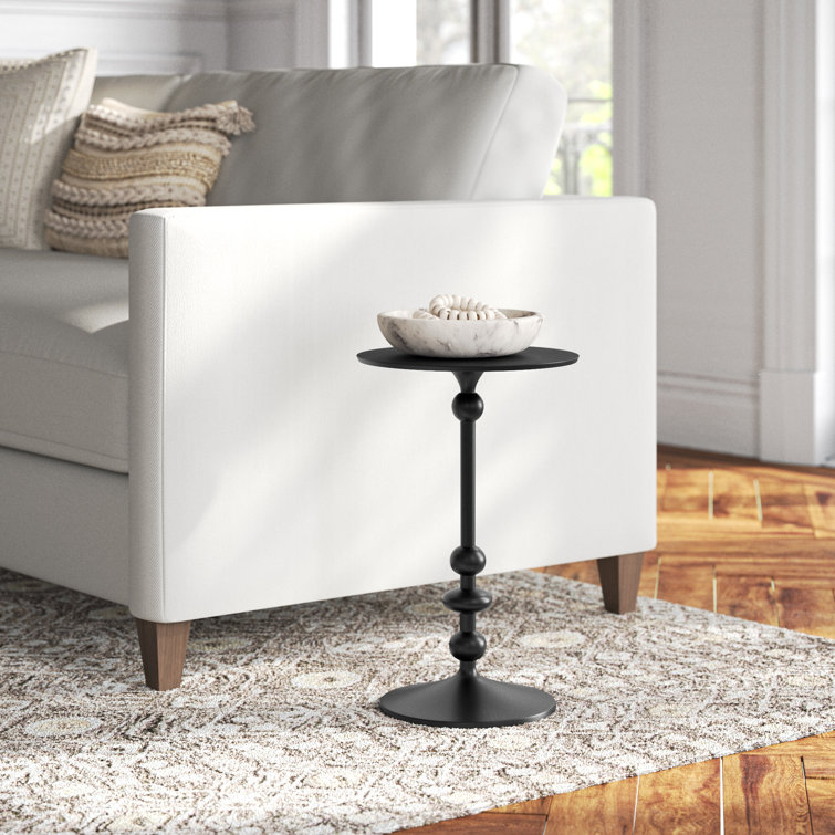 Derrell Aluminum Pedestal End Table