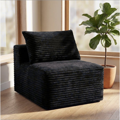 Canapé modulaire à compression en velours côtelé Corduroy