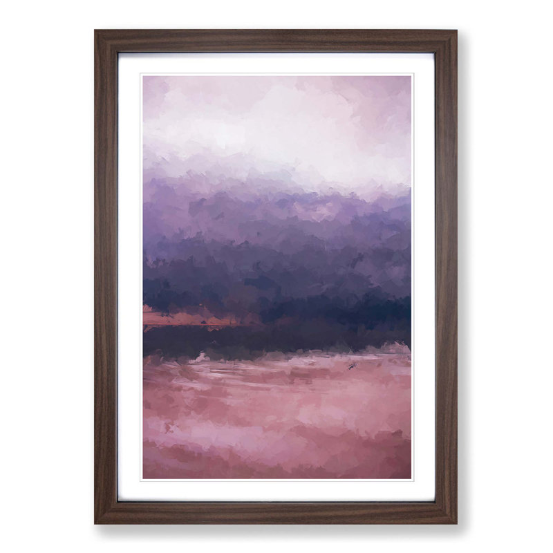 Moody Waters - Picture Frame Graphic Art Print, Walnut Framed, 48cm H x 36cm W x 2cm D