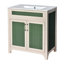Ensemble de meuble-lavabo avec lavabo en céramique