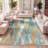 Lasley Contemporary POP Modern Abstract Vintage Waterfall Blue/Brown/Orange Rug-1646551195
