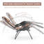 Fauteuil inclinable d'extérieur pliant avec auvent et porte-gobelet-1839271326