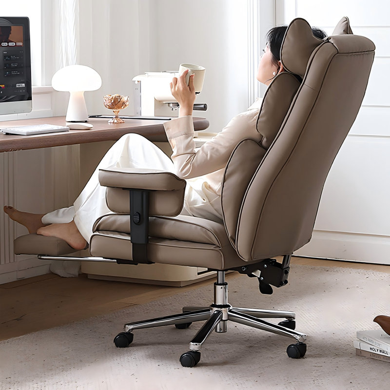 Brown Ergonomic Office Chair, Executive Boss Chair