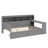 Wooden Full-Size Daybed With Integrated Storage Racks, Multi-Functional Bed With Two Drawers And A Study Table