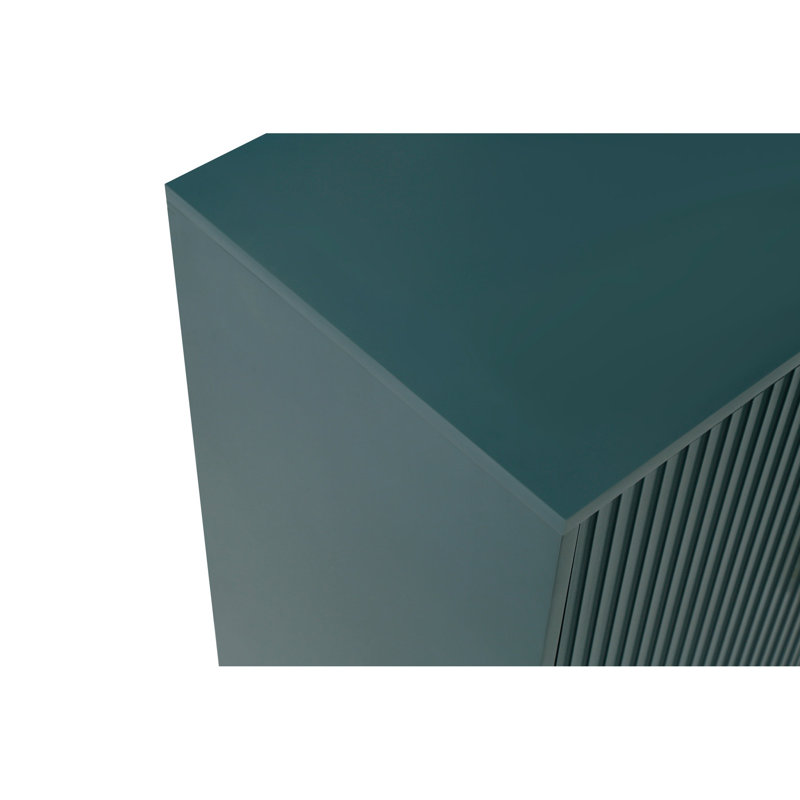 Meuble télé avec meuble de rangement élégant et fonction média bleu marine
