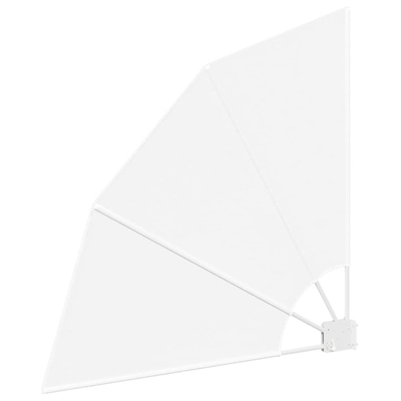 New Patio Balcony Side Awning Collapsible Garden Multi Sizes Multi Colours, 115cm H x 115cm W x 115cm D, White