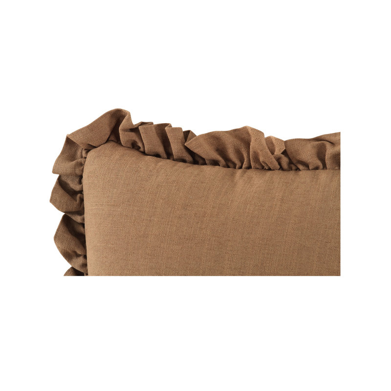 Betty Square Throw Pillow, Brown