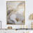 Gold and Grey Abstracted Line Artistry V - Print on Canvas-88516817-88516819