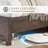  Louby 49" Farmhouse King Platform Bed, Gray-1676035906-1676035905