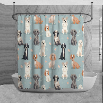 Riepke Microfiber Shower Curtain