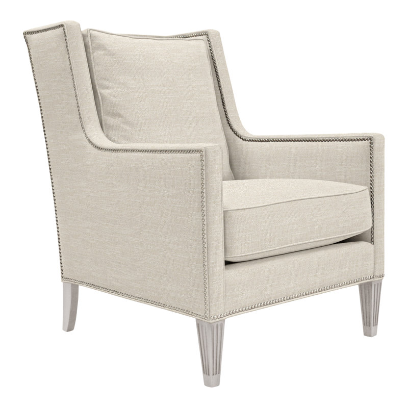 Alec Wingback Chair, Yes, Tommy Flax, Dove Gray