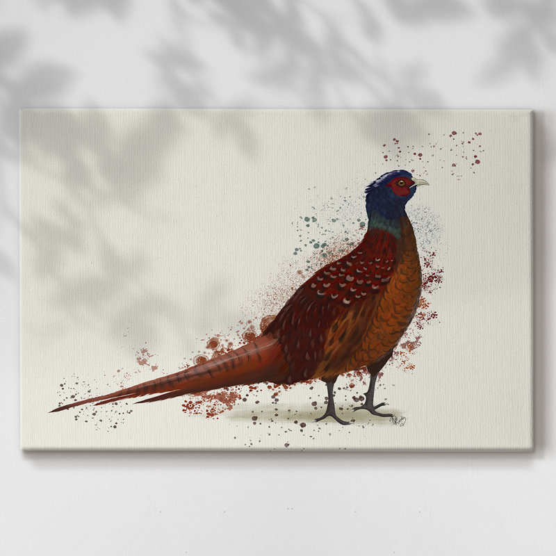 Pheasant Splash 4-Gallery Wrapped Canvas, 40" H x 60" W
