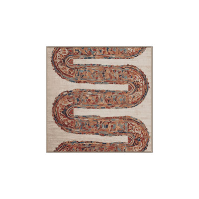 Machine Washable Brown Area Rug