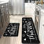 Kitchen Living Room Entry Home Quote Print Black White Kitchen Mats 2 Pcs