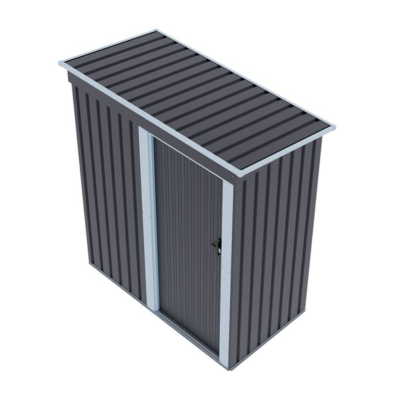 5 x 3 FT Outdoor Metal Storage Shed with Lockable Door for Garden