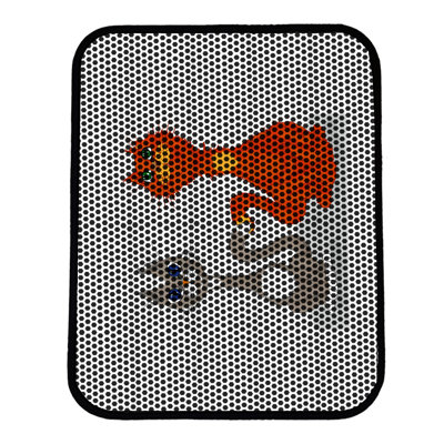Tapis pour litière de qualité supérieure, 18 po x 24 po | 50% PVC / 50% polyester, lavable à la machine et passer l'aspirateur | Conception durable et facile à nettoyer pour les propriétaires d'animaux de compagnie | Protégez vos planchers des dégâts de la litière