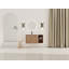 Meuble-lavabo mural avec lavabo en céramique et tablettes de rangement-1804754157