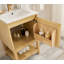 Meuble-lavabo en bois avec tablette réglable-352563795
