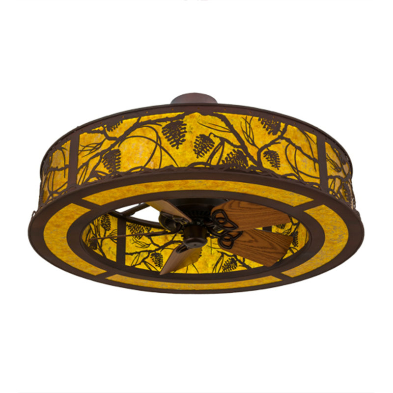 Whispering Pines LED Downrod Ceiling Fan