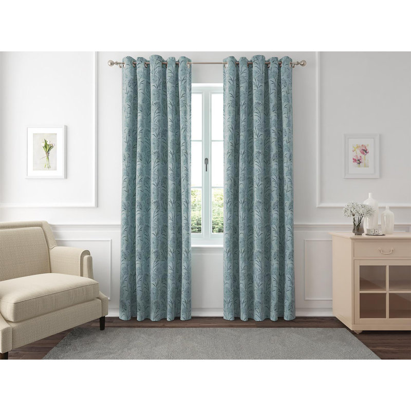 MIRAGE Room Darkening Curtain Pair, Teal