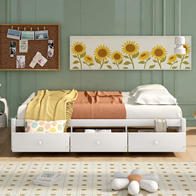 Platform Storage Bed with Drawers