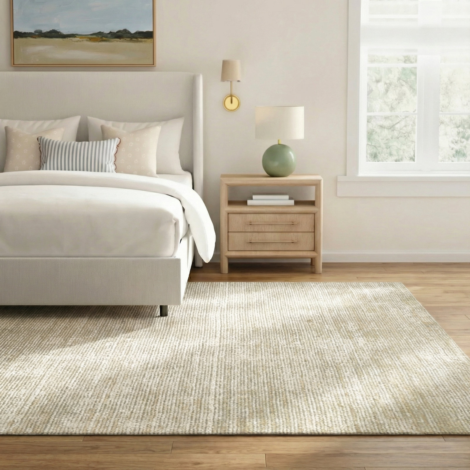 Casleton Dark Beige Hand-Loomed Rug, Rectangle 9' x 12'