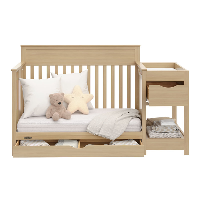 Shiloh 5-In-1 Convertible Crib And Changer, Driftwood