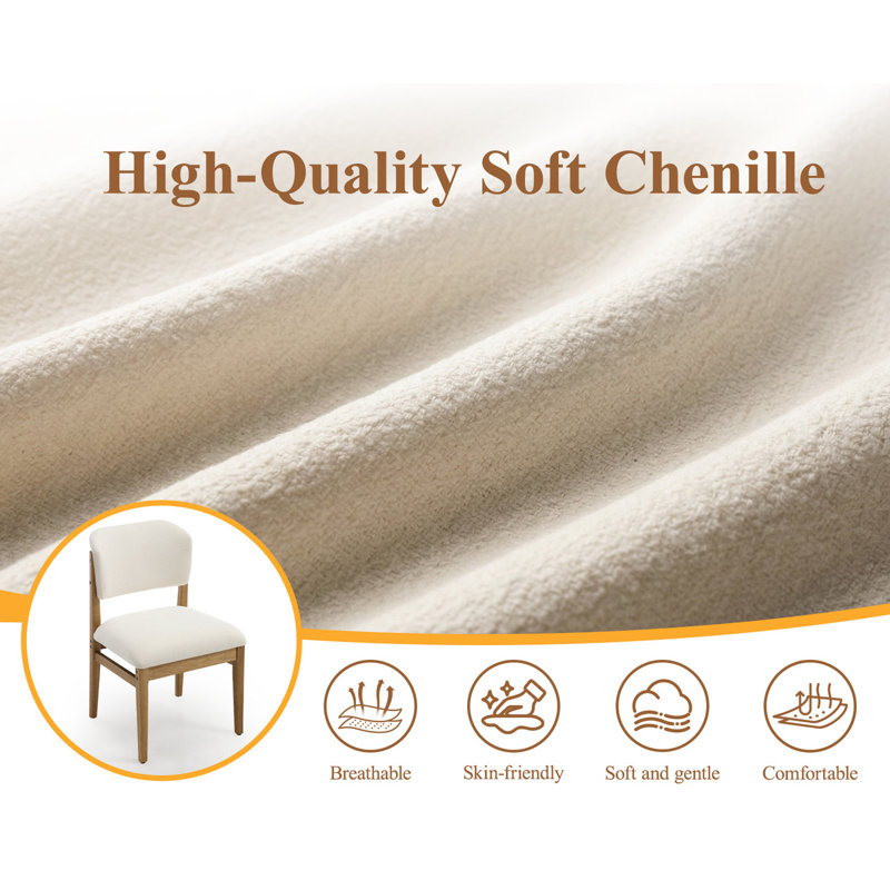 Breathable Dining Chair, Beige, Beige