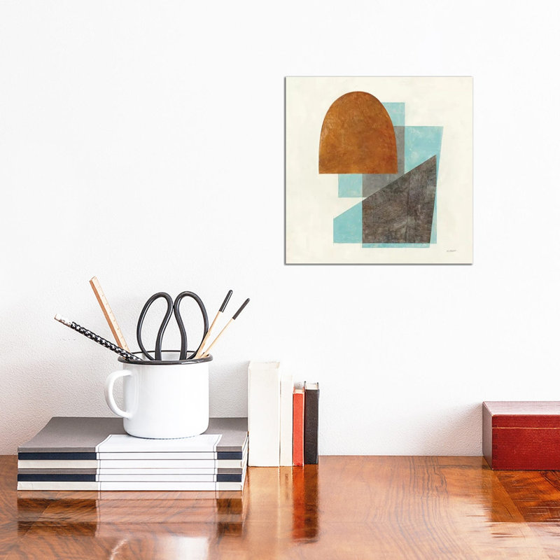 Quintet I Turquoise by Mike Schick - Wrapped Canvas Gallery-Wrapped Canvas Giclée, 30.48 cm H x 30.48 cm W