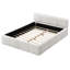 Lit plateforme, tête de lit et pied de lit épais Boucle, lits rembourrés au sol, style bloc-1125869398-1125869399