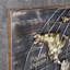 Geography Wall Decor on Metal