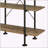 Charming Rustic Oak Bookshelf with Distinctive Finish for  Libraries