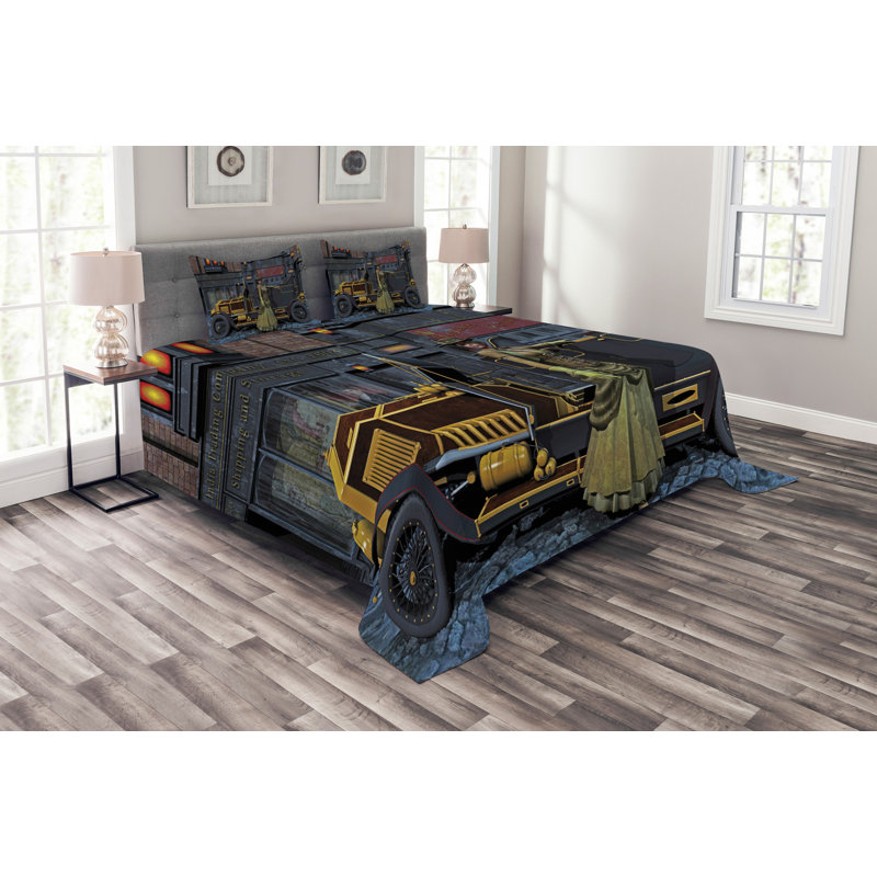 Victorian Bedspread Set with Shams, 225 x 265 cm