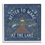 Stupell Industries Blue Wake At Lake Phrase Framed Giclee Art Design By Laura Marshall-91313015