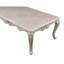 Table basse Kerra, marbre beige, champagne sculpté 54 po