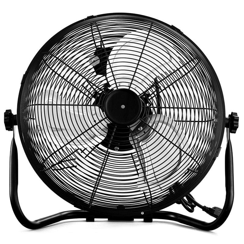 Ventilateur de sol électrique 16 "à 3 vitesses 16" noir