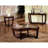Sofa Table Open Bottom Shelf Glass Insert Top Cocktail Table