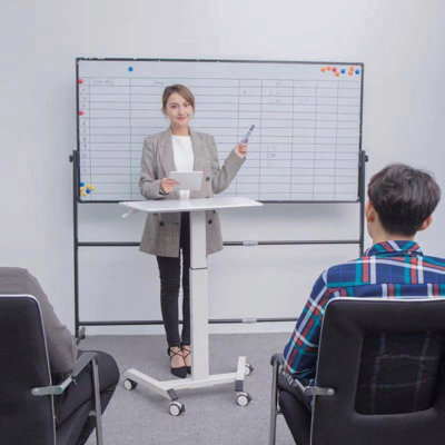 Compact Tech Desk, Standing & Adjustable
