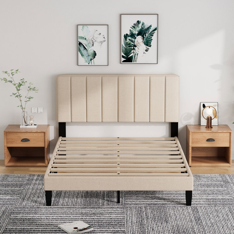 Upholstered Panel Bed